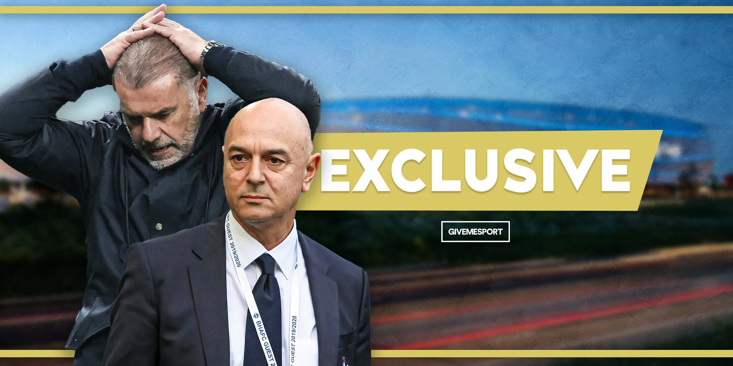 Chủ tịch Daniel Levy và cựu HLV Tottenham, Ange Postecoglou
