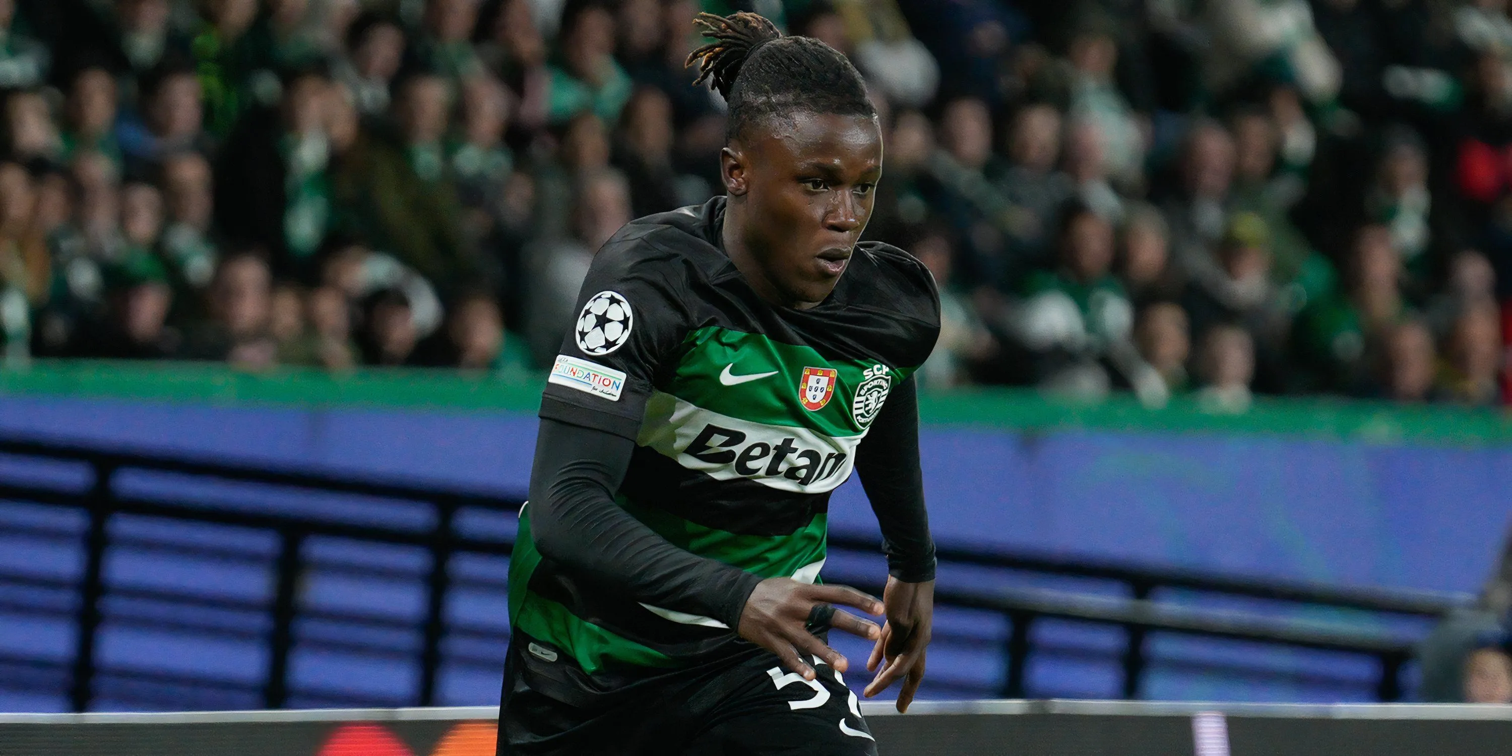 Geovany Quenda trong màu áo Sporting CP