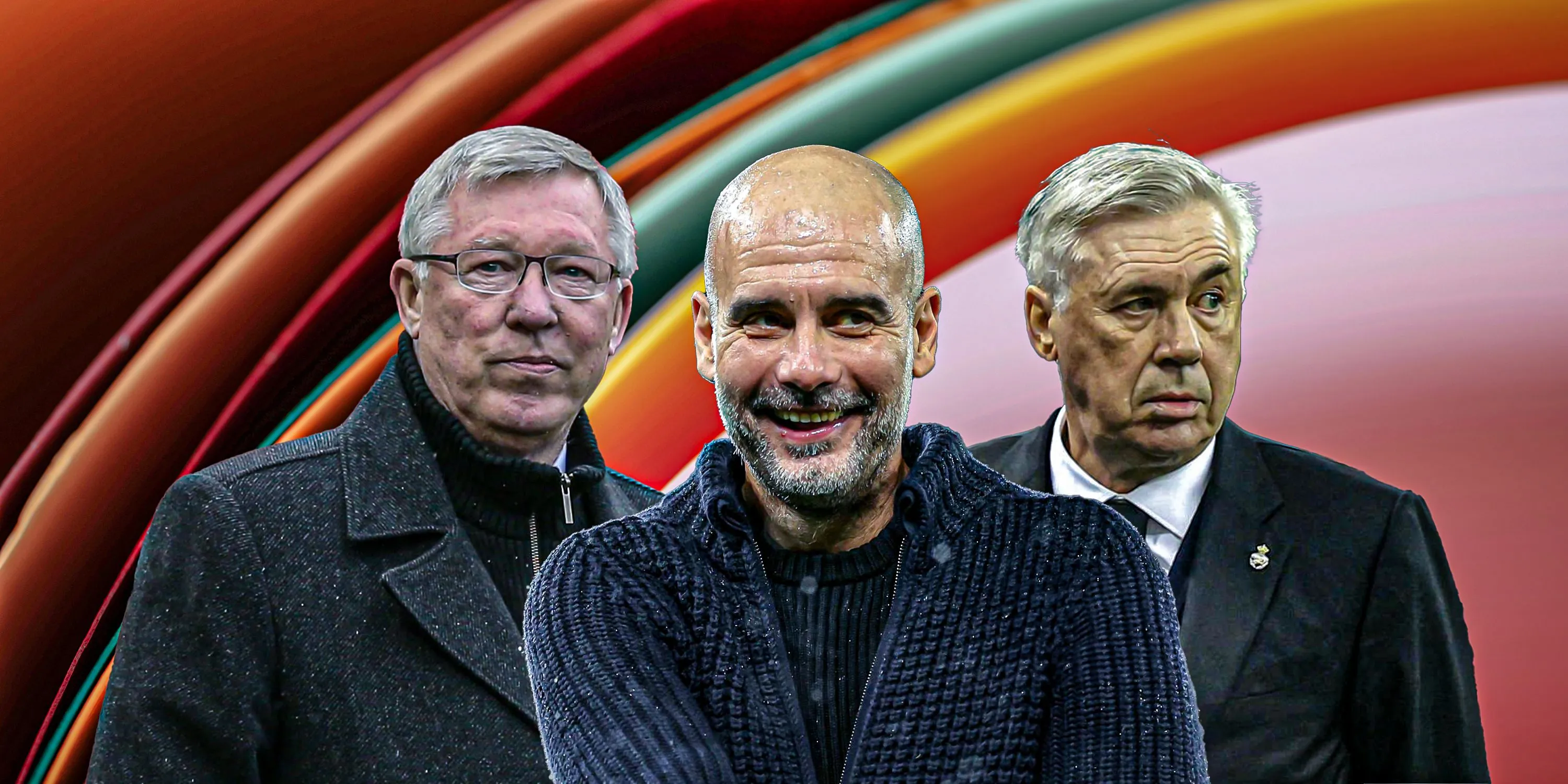 Sir Alex Ferguson, Pep Guardiola và Carlo Ancelotti, những HLV bóng đá vĩ đại