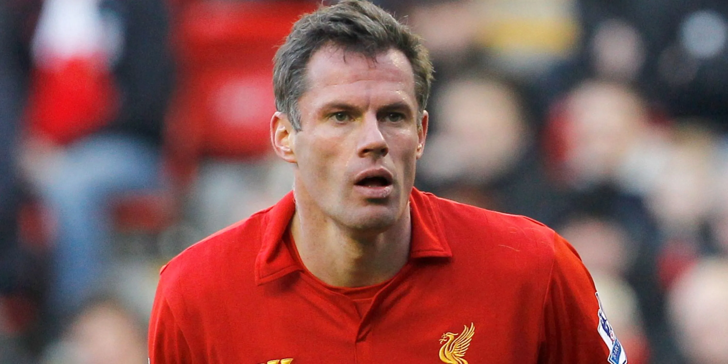 Trung vệ Jamie Carragher, biểu tượng của hàng phòng ngự Liverpool tại Ngoại hạng Anh