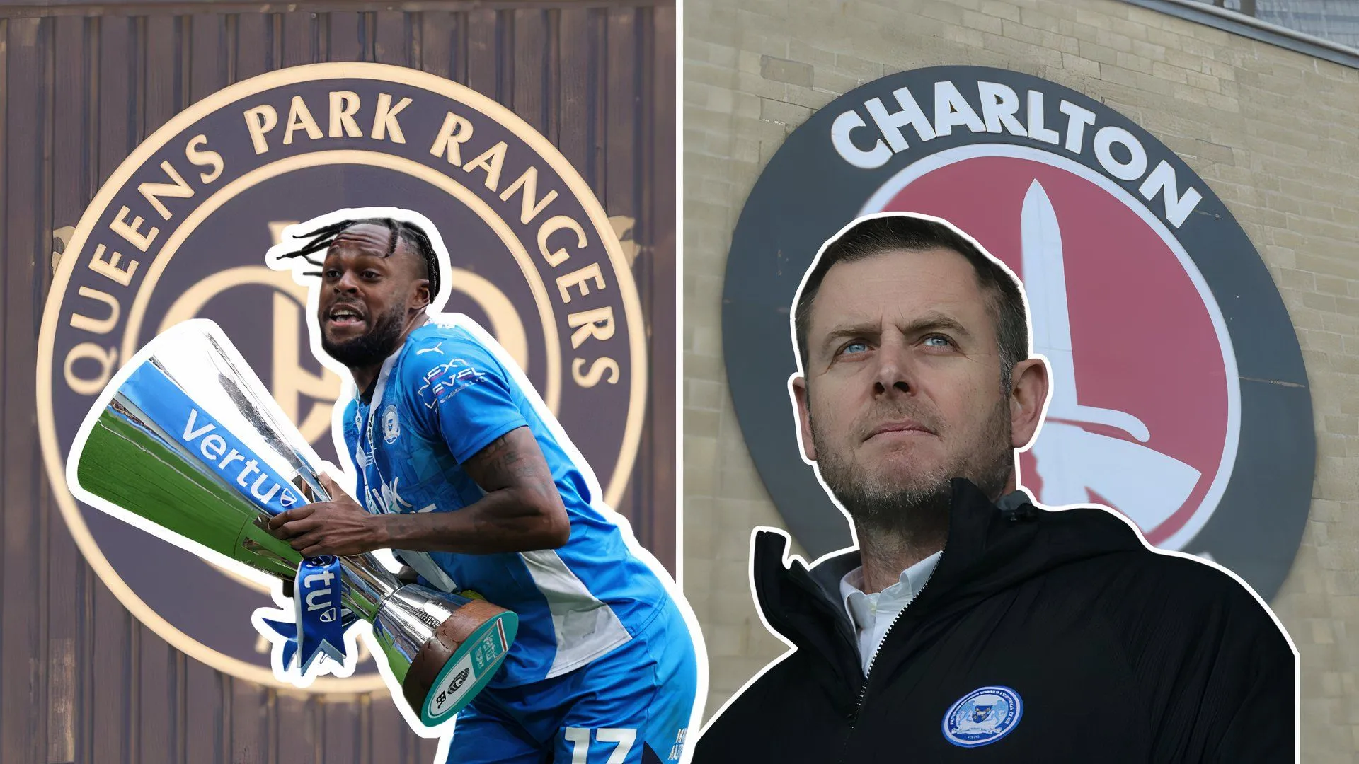 Chủ tịch Darragh MacAnthony và tiền đạo Ricky-Jade Jones của Peterborough United