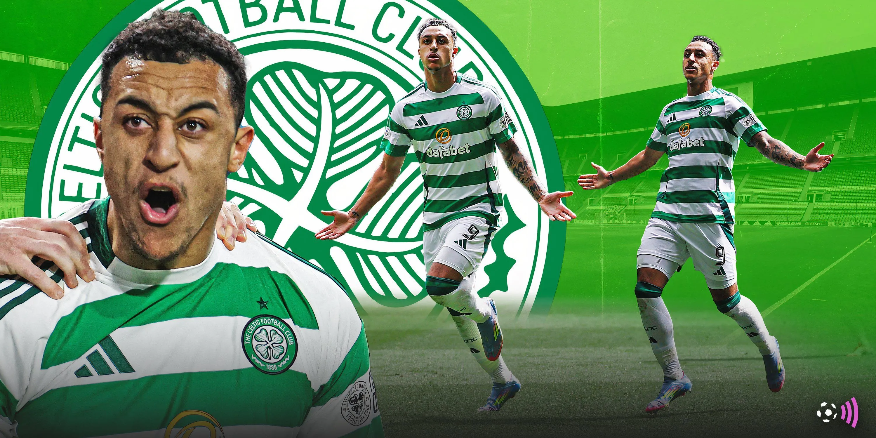 Brendan Rodgers trao đổi với Adam Idah trên sân tập Celtic, cho thấy sự quan tâm đến việc cải thiện hàng công.