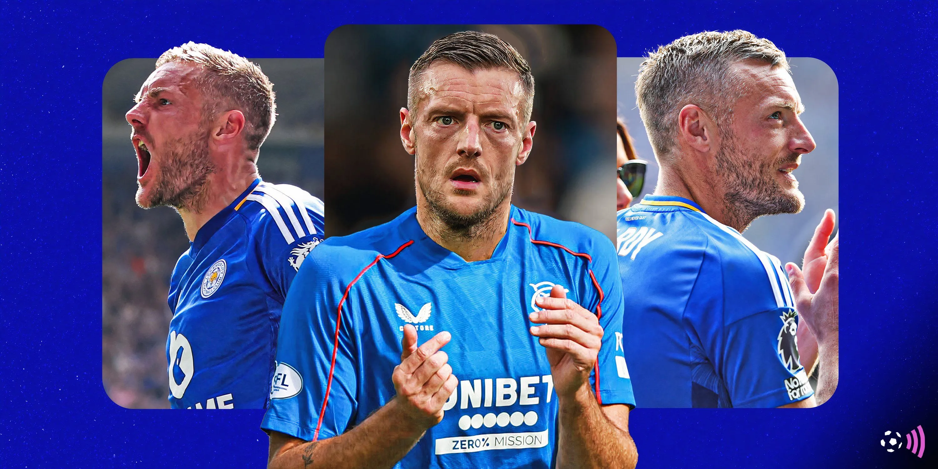 Jamie Vardy, tiền đạo được liên hệ với CLB Rangers.