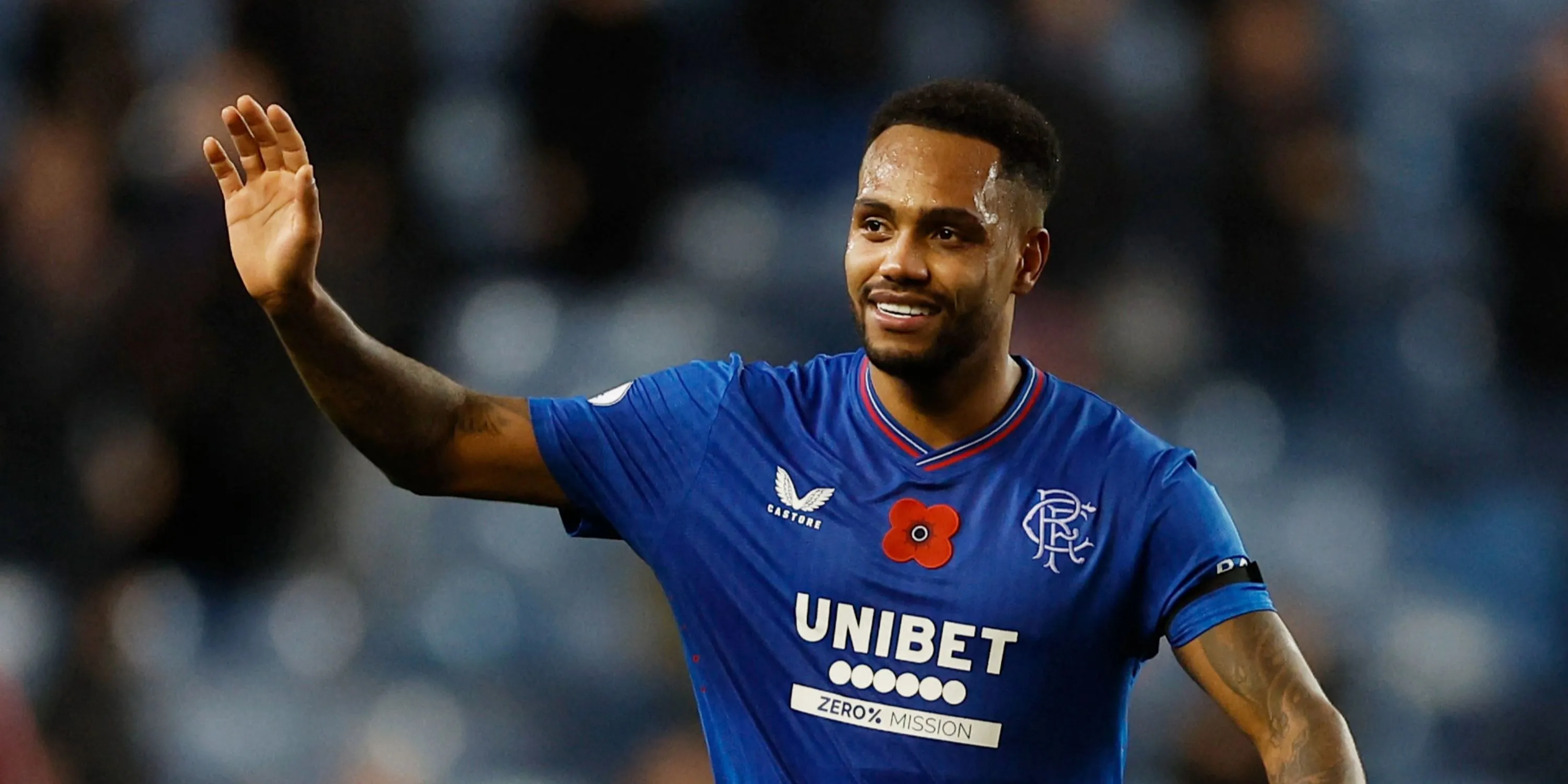 Tiền đạo Danilo của Rangers trong một trận đấu tại Scottish Premiership, phong độ anh đang gây thất vọng.