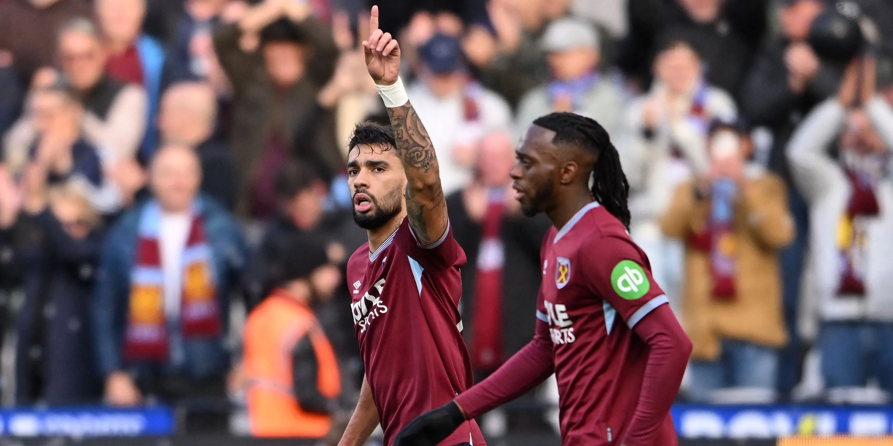 Lucas Paqueta ăn mừng bàn thắng cho West Ham trước Newcastle